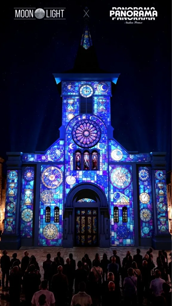 Spectacle de vidéo mapping sur façade — expérience immersive Panorama Studios France